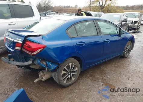 2013 Honda Civic Ex из США, поврежденный, VIN 19XFB2F87DE087325